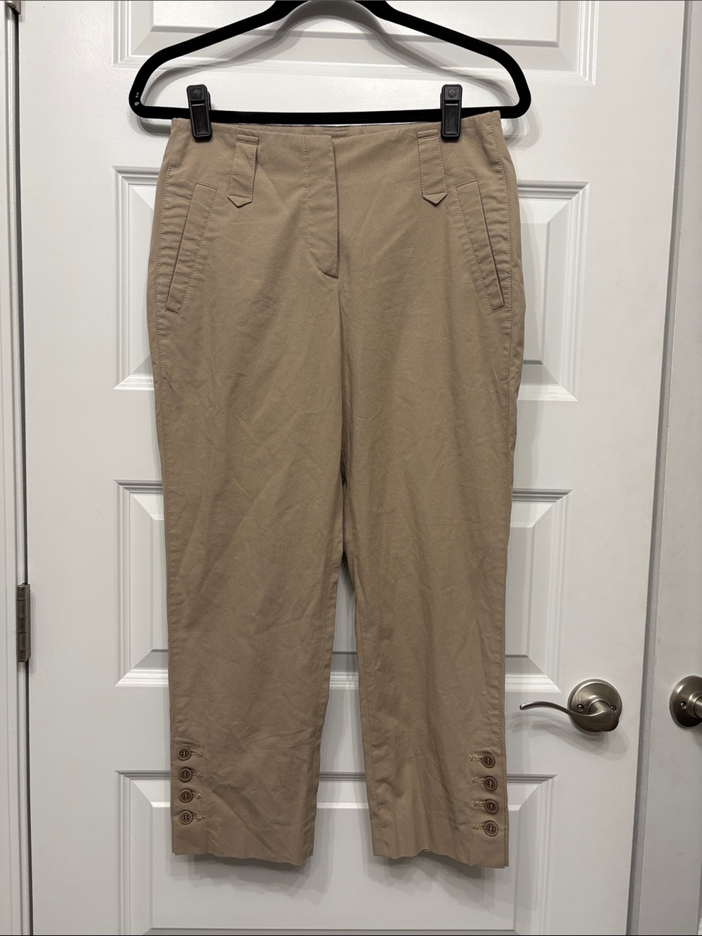 Brunello Cucinelli for Saks Fifth Avenue Crop Chinos with Button Detail
